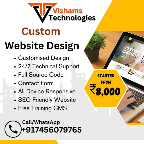 Website Design Company in Bangalore – Vishams Technology